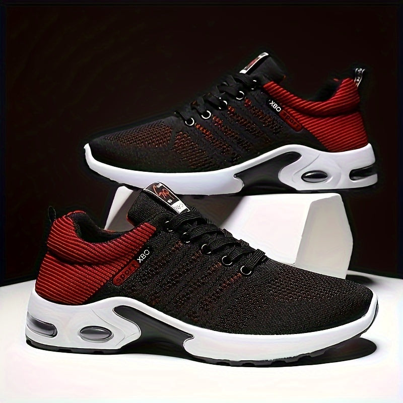 Men's Fashion Braided Knitted Breathable Running Shoes,