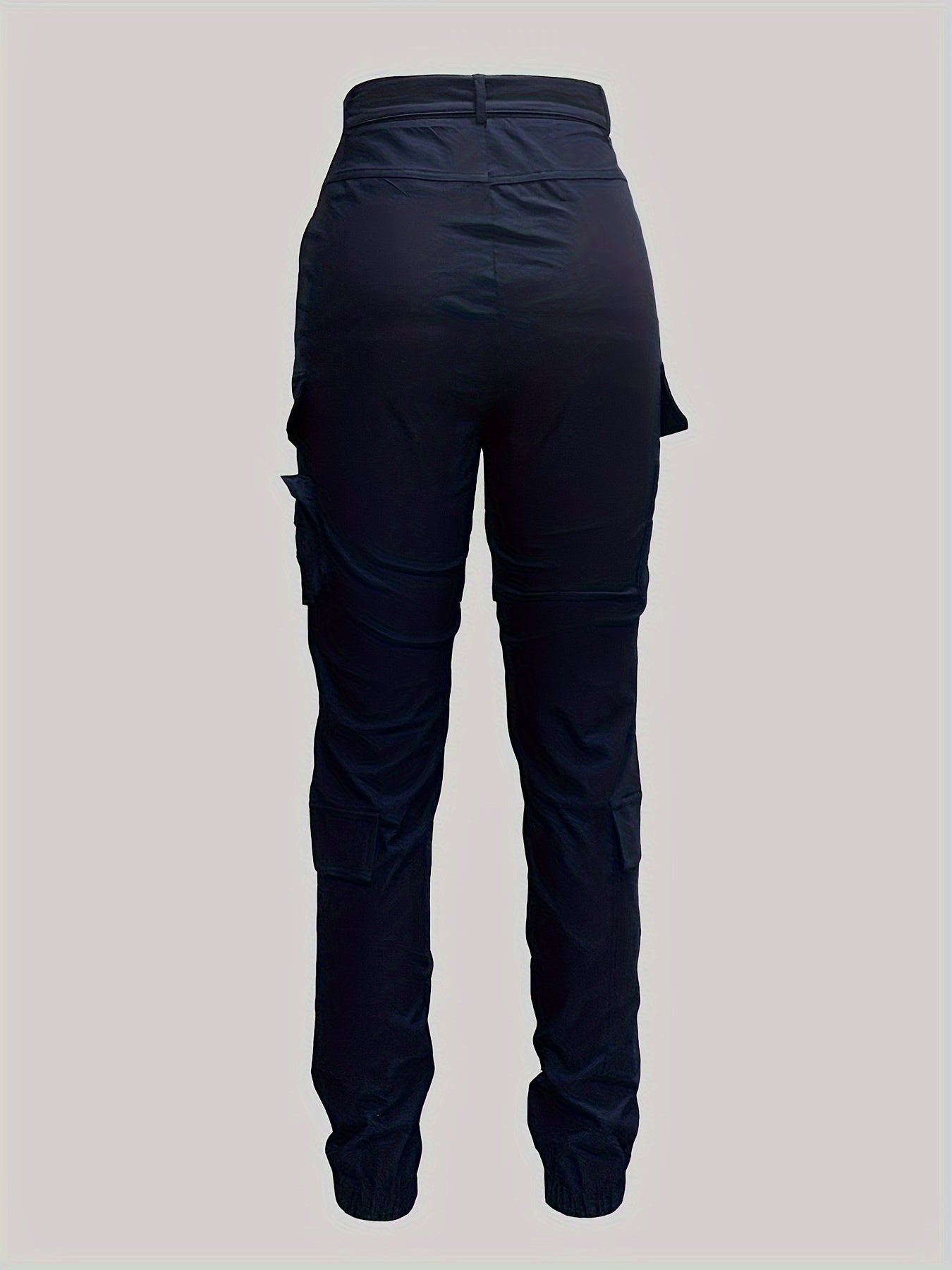 Zipper Pockets Cargo Belt Pants Casual Slim Pants | Product Universal