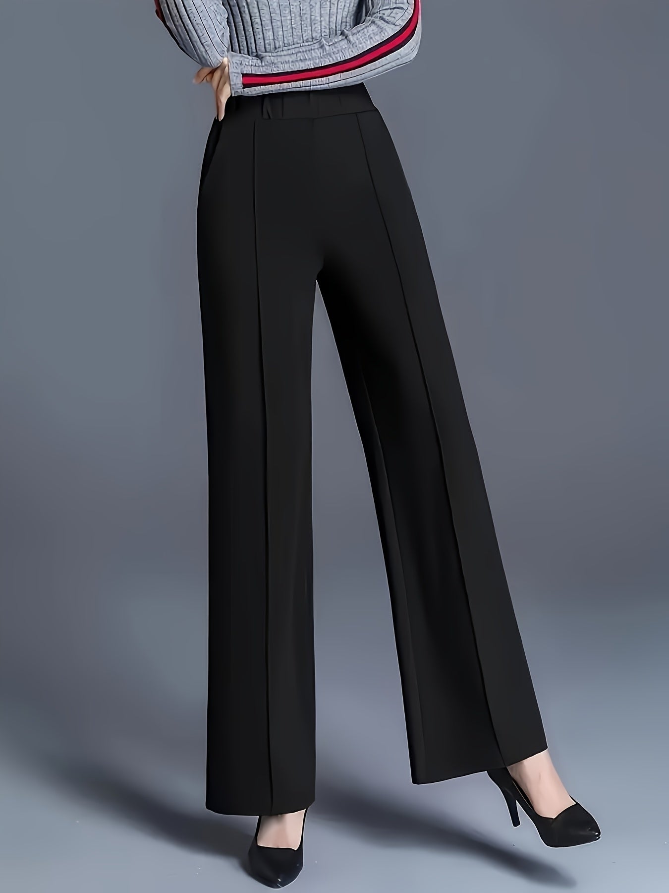 Solid Color Straight Leg Pants | Product Universal