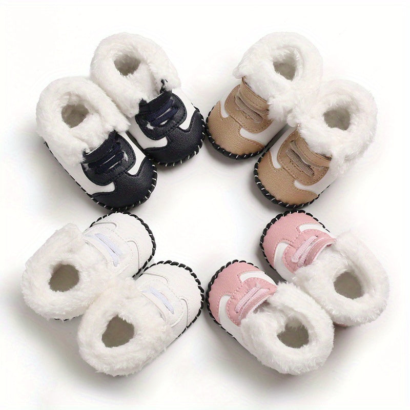 Cozy Winter Baby Boots - Non-Slip, Warm Fleece Lining,