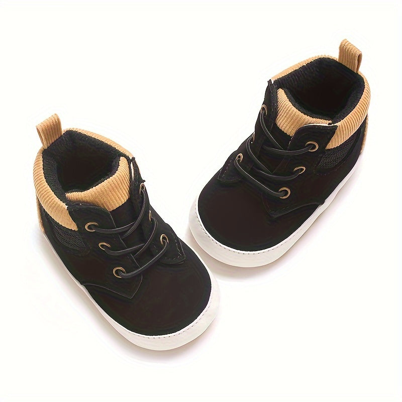 Fashion Trendy British Style Baby Boy High Top