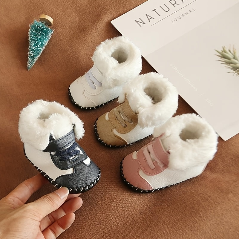 Cozy Winter Baby Boots - Non-Slip, Warm Fleece Lining,