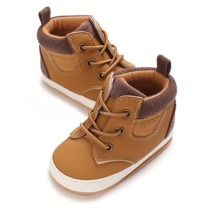 Fashion Trendy British Style Baby Boy High Top